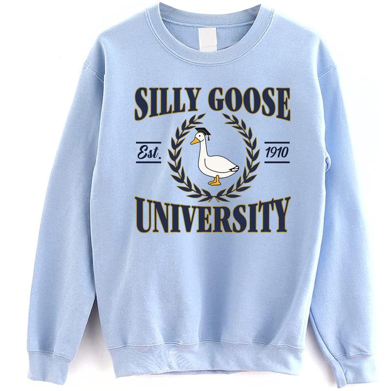 Silly Goose University T-shirt   Crewneck Sweatshirt   Hoodie, Silly Goose Sweatshirt, Silly Goose University, Meme Sweatshirt, Unisex Meme Silly Goose University Sweater with Date, Funny Sweatshirt, Funny Gift Sweatshirt