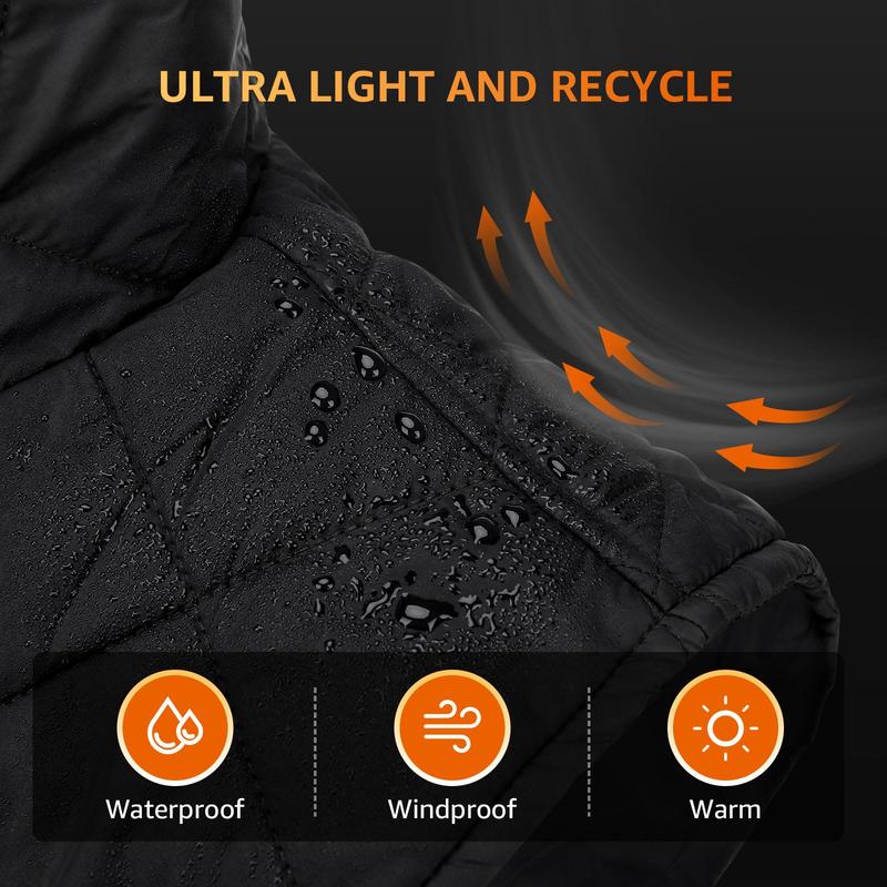 Upgraded Smart Heated Vest - 15 Zone Heating, for Men and Women, with LED Controller and Battery Pack (New for 2024) Menswear Tops Gilet Bestie,Christmas Gift,Outdoor Set,ORORO