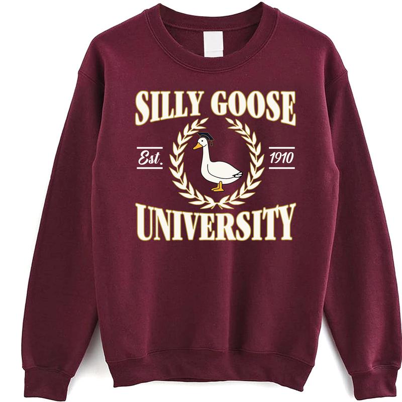 Silly Goose University T-shirt   Crewneck Sweatshirt   Hoodie, Silly Goose Sweatshirt, Silly Goose University, Meme Sweatshirt, Unisex Meme Silly Goose University Sweater with Date, Funny Sweatshirt, Funny Gift Sweatshirt