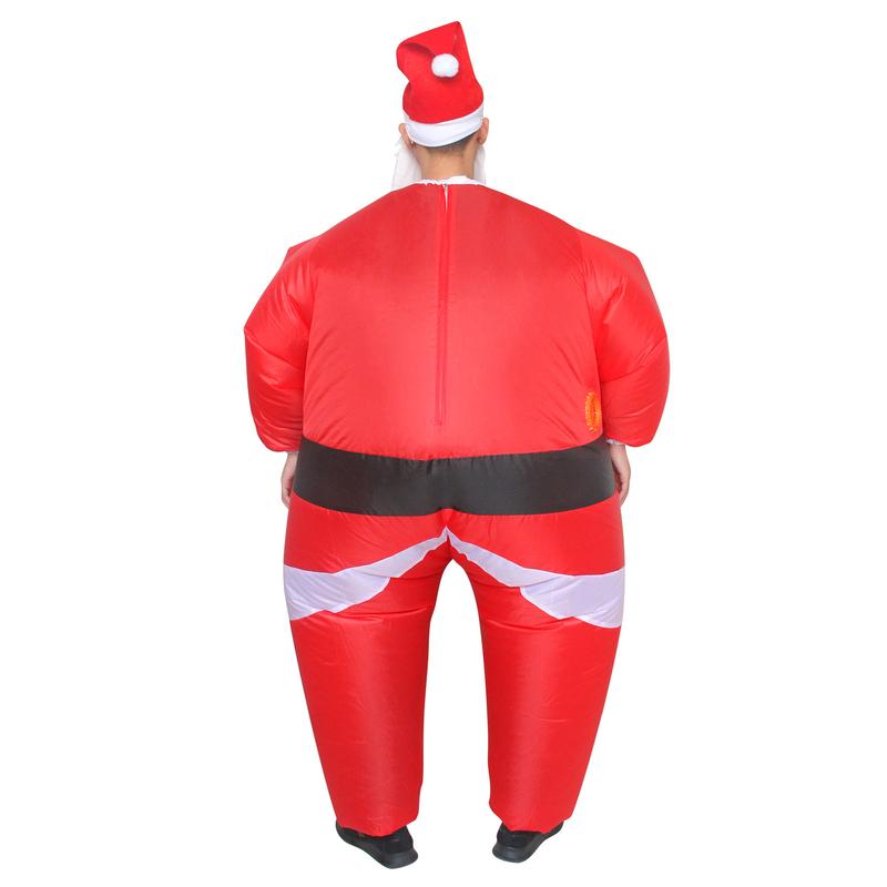 Inflatable Santa Costume Xmas Funny Blow up Costume Santa Claus for Christmas