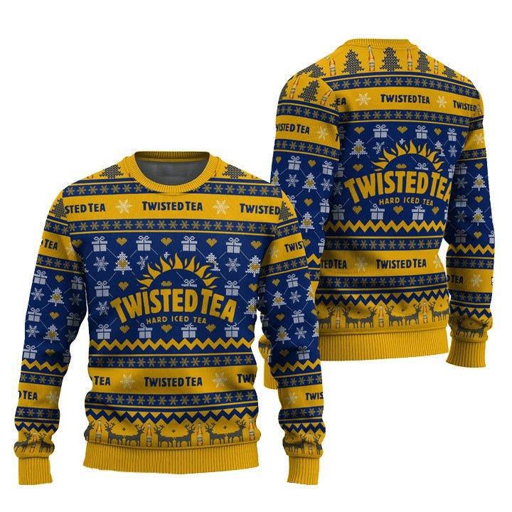 Twisted Tea Snowing Christmas Ugly Sweater