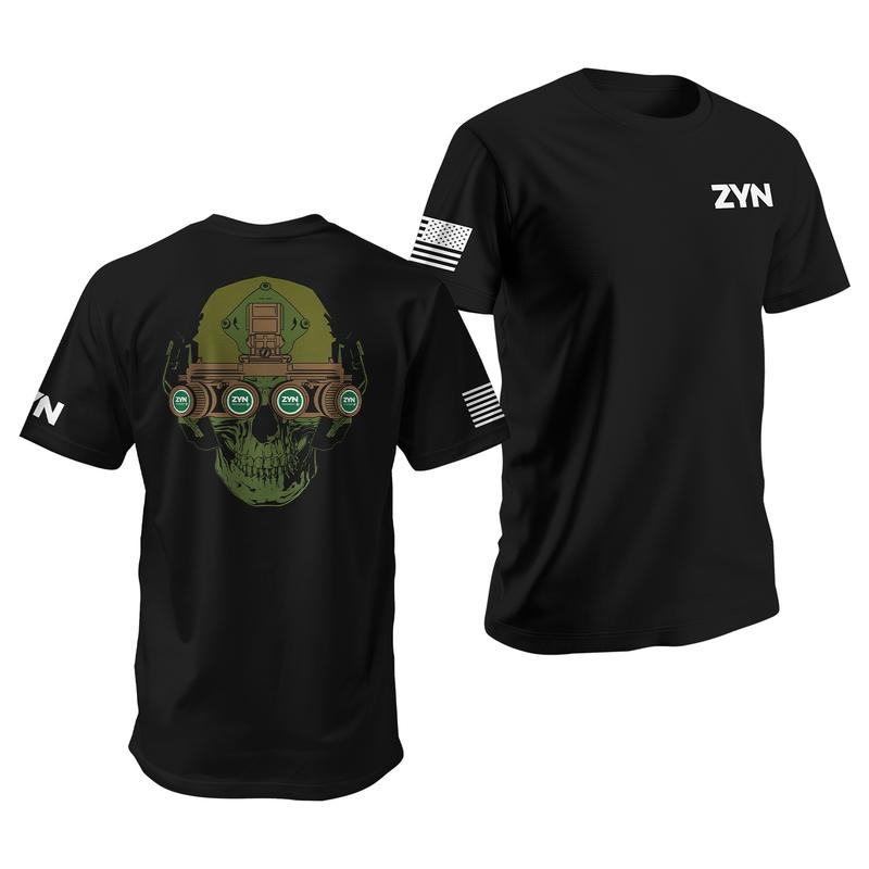 Zyn Special Forces Tshirt - Tactical Zyn Quad Night Vision Goggles Tee - Menswear Casual Cotton Classic Top Streetwear T-Shirt Tropical Shortsleeve