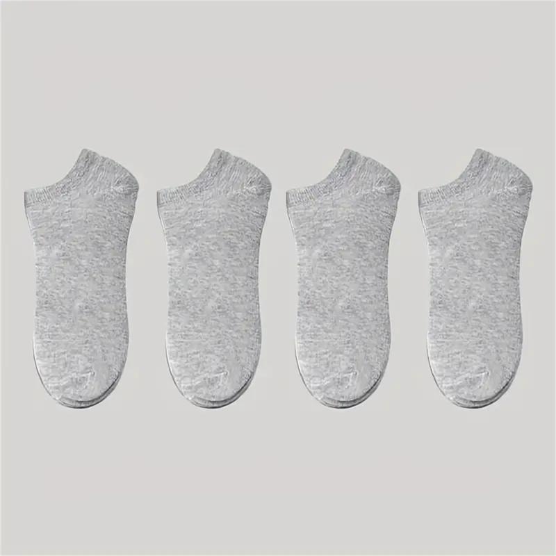 20 pairs Unisex Fashion Plain Color Socks, Breathable Comfy Sweat Absorption Anti-odor Low Cut Ankle Socks, Women Men's Socks & Hosiery Menswear Beige