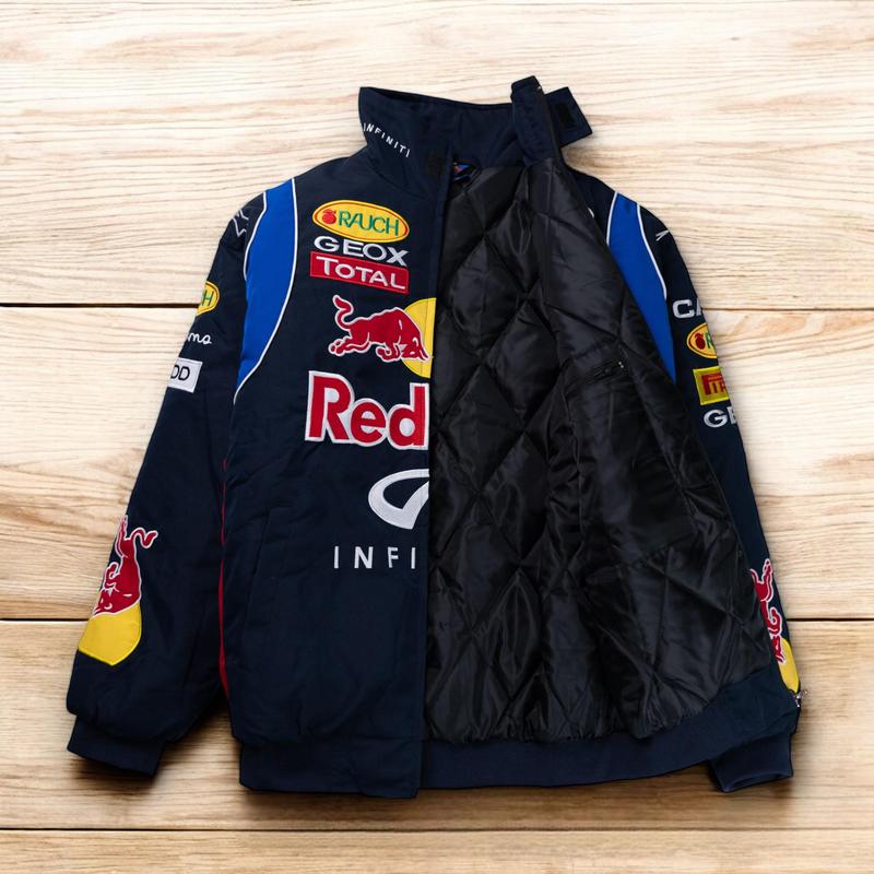 Redbull Racing Jacket Leather For Men, Smart Oversized Redbull Jacket, Sports Jacket Car Enthusiast Gift, Cool Racing Jacket, Gift For Men Classic Menswear Classic Menswear