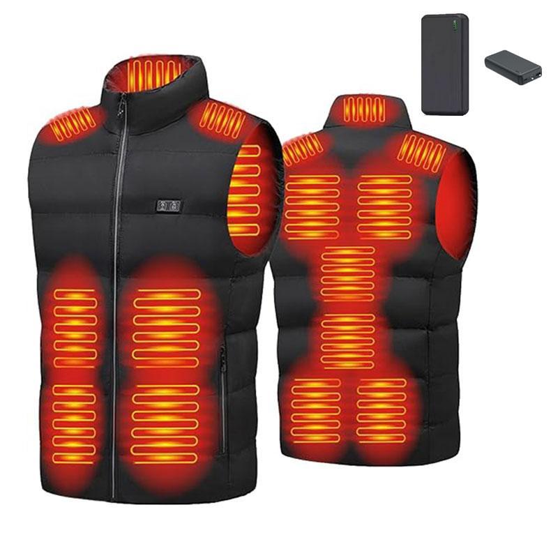 USB Rechargeable Smart Heating Vest, Warm Lightweight Outdoor Vest with Battery, Men's Winter Sports Gear for Outdoor Activities, Christmas Gift