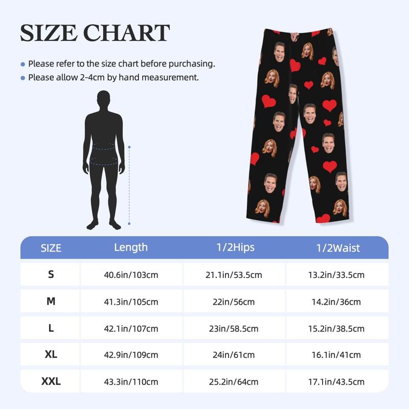 Personalized Pajamas Pants For Men Custom Pajama Pants Pajama  Funny Pj Pants With Photo Face