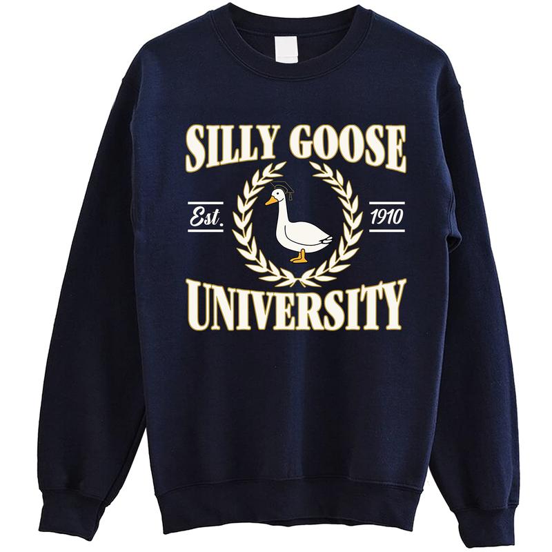 Silly Goose University T-shirt   Crewneck Sweatshirt   Hoodie, Silly Goose Sweatshirt, Silly Goose University, Meme Sweatshirt, Unisex Meme Silly Goose University Sweater with Date, Funny Sweatshirt, Funny Gift Sweatshirt