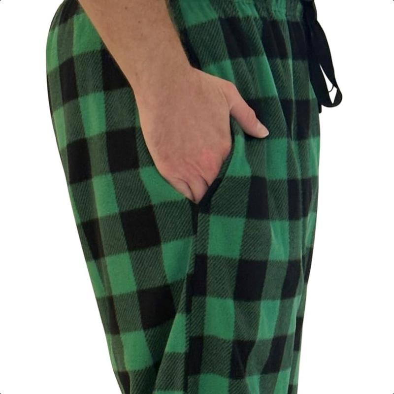 Microfleece Men’s Fleece Pajama Pants，Christmas gift