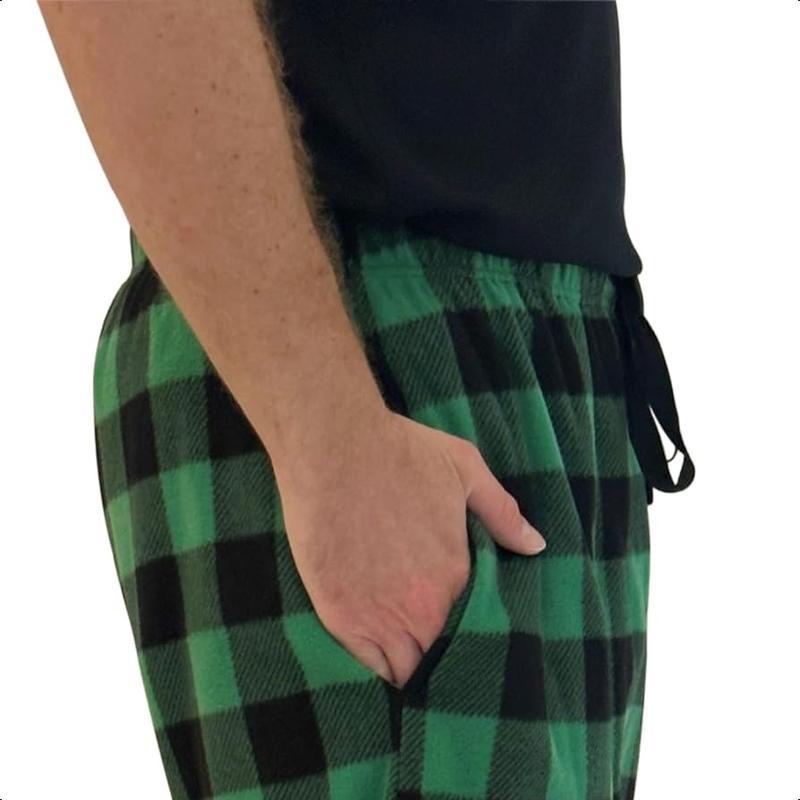 Microfleece Men’s Fleece Pajama Pants，Christmas gift