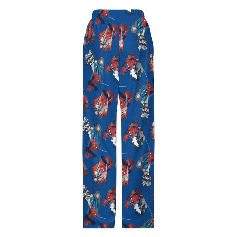 Cute Pajamas Pj Bottoms Spiderman & Hello Cat Comfortable and Fashionable Pajama Pants Casual Pant Home Wear Suitable for Men and Women