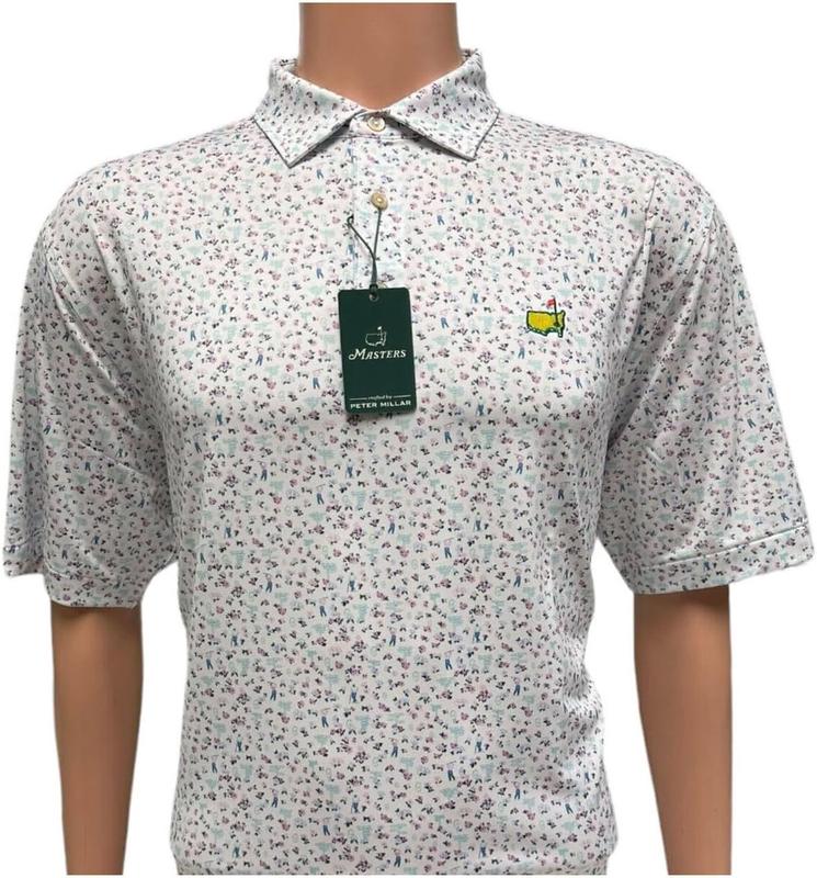 2024 Masters Performance Tech Polo Shirt - Peter Millar Signs & Azaleas Golf Polo: Ultimate Style and Comfort for Masters Golf Enthusiasts!