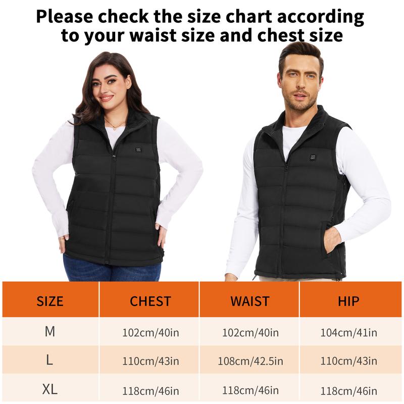 Zogeicy Christmas Gifts for Men and Women, Heated Vest with Battery Pack for Women Men, 3 Heating Levels, Heating Vest Clothes for Outdoor