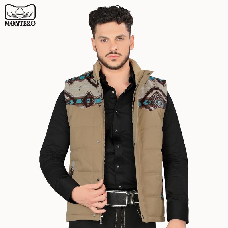 MONTERO Mens Vest Premium Quality MT0897 Beige For Men