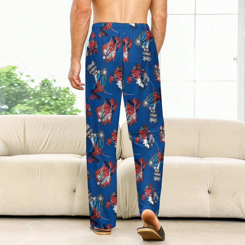 Cute Pajamas Pj Bottoms Spiderman & Hello Cat Comfortable and Fashionable Pajama Pants Casual Pant Home Wear Suitable for Men and Women