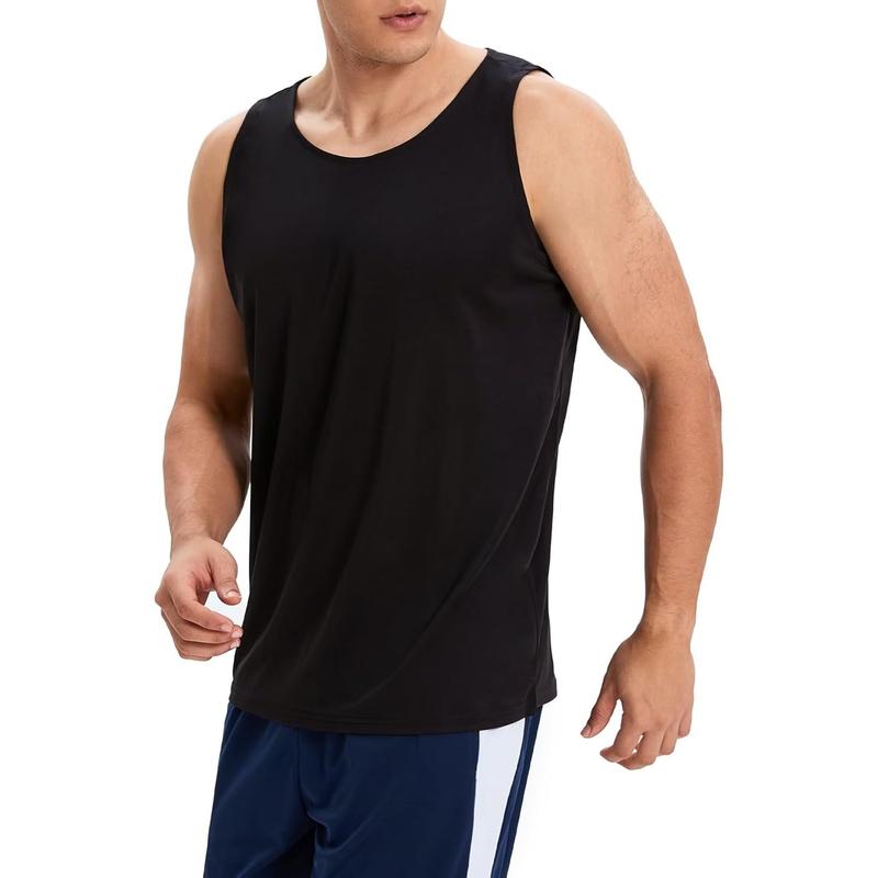 6 Pack Men's Quick Dry Workout Tank Tops Breathable Gym Sleeveless Muscle Shirts for Active Men Menswear Underwear