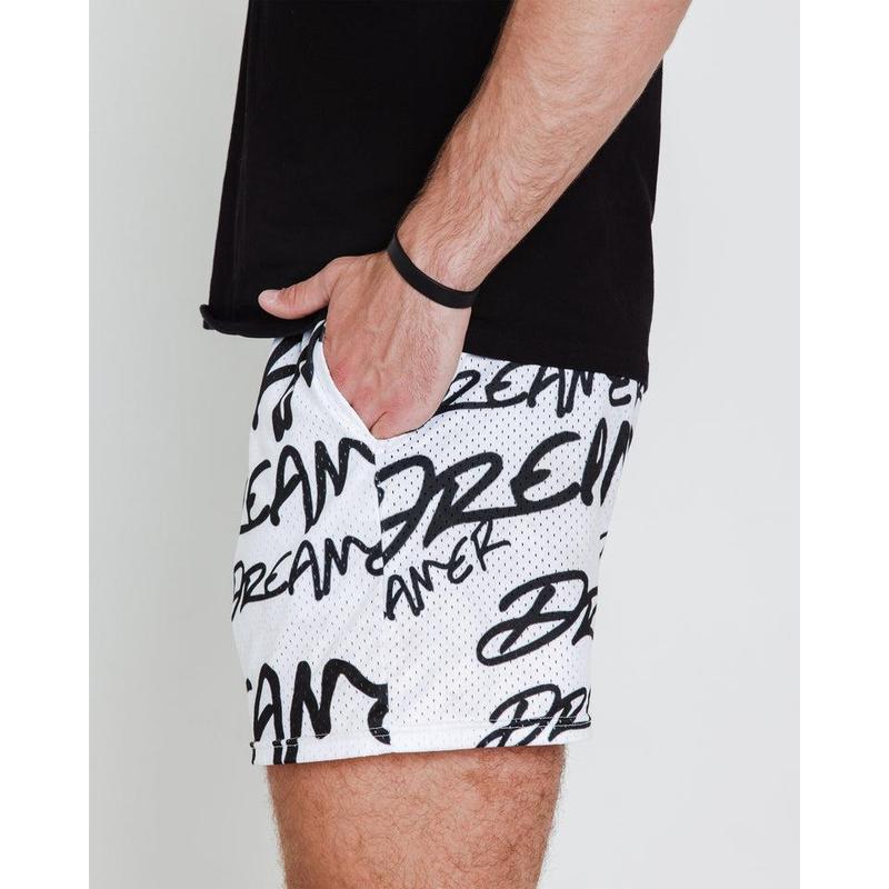 Dreamer Shorts White - Black