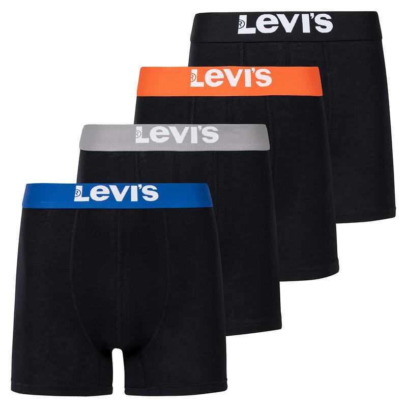 Levi's Mens Boxer Briefs Breathable Stretch Underwear 4 Pack