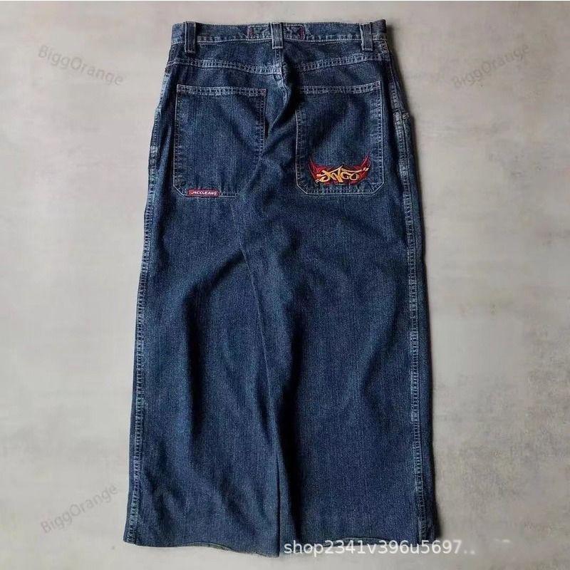 Vintage Pants, Men's Y2K hip-hopHHaraAWjuku high-quality street casual loose pants, Trendy Fashion1.