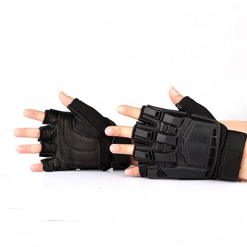 Niepce Streetwear Techwear Fashion Black Fingerless Gloves Cosplay