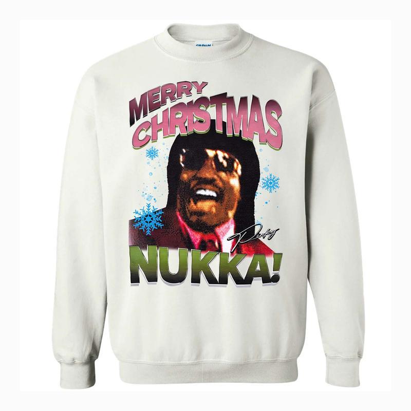 Merry Christmas Nyukka Sweatshirt, Ugly Xmas Sweater, Nugga Christmas CrewNeck, Pinky From Friday, Gifts For Christmas For Men and Women