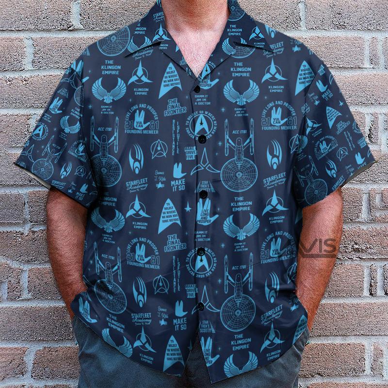 TrekkieStar Trek Pattern Hawaiian Shirt