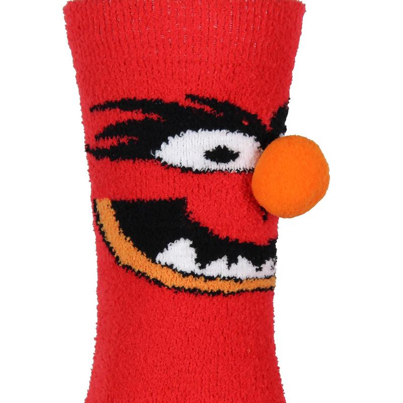 Disney The Muppets Socks Animal 3D Nose Adult Chenille Fuzzy Plush Crew Socks For Men Women 1 Pair