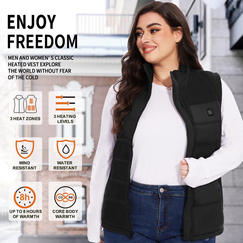 Zogeicy Christmas Gifts for Men and Women, Heated Vest with Battery Pack for Women Men, 3 Heating Levels, Heating Vest Clothes for Outdoor