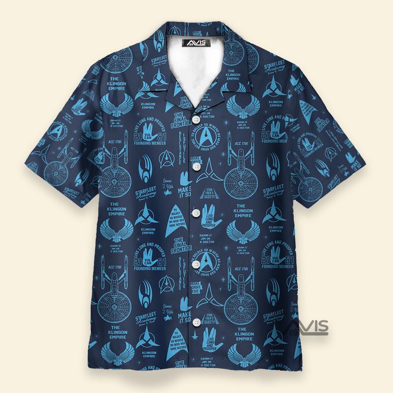 TrekkieStar Trek Pattern Hawaiian Shirt