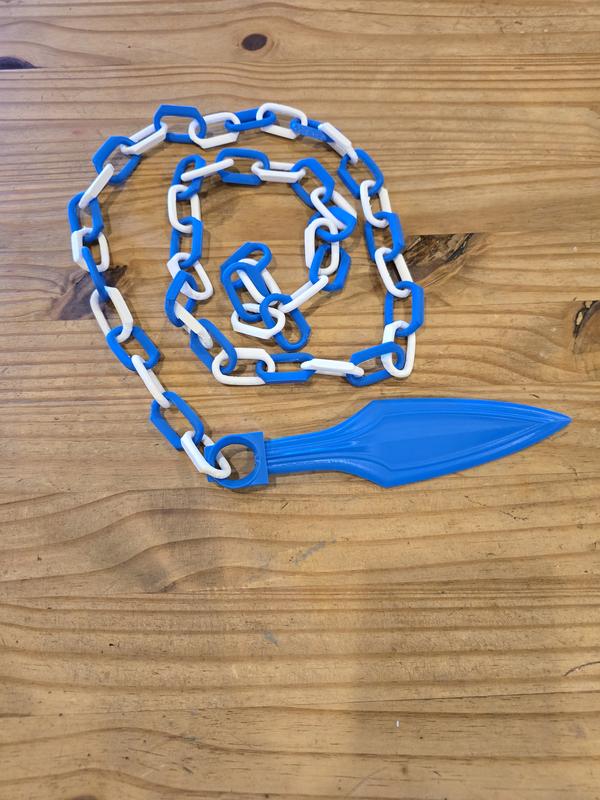 3d printed mortal kombat kunai with chain scorpion ninja tool cosplay Menswear Outfit Clothing Costumes Long Operator