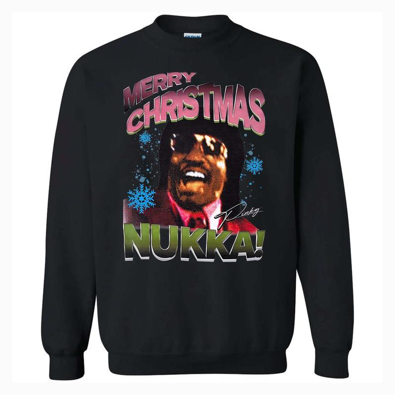 Merry Christmas Nyukka Sweatshirt, Ugly Xmas Sweater, Nugga Christmas CrewNeck, Pinky From Friday, Gifts For Christmas For Men and Women