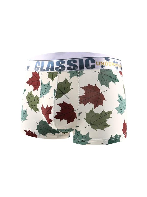 Men's All Over Print Multicolor Boxer Brief, Men's Stocking Stuffers, Casual Comfy Breathable Seamless Underwear Set for All Seasons, Boxers for Men, Men's Briefs, Men's Underwear for Daily Wear, Fall Wear, Fallfreshness