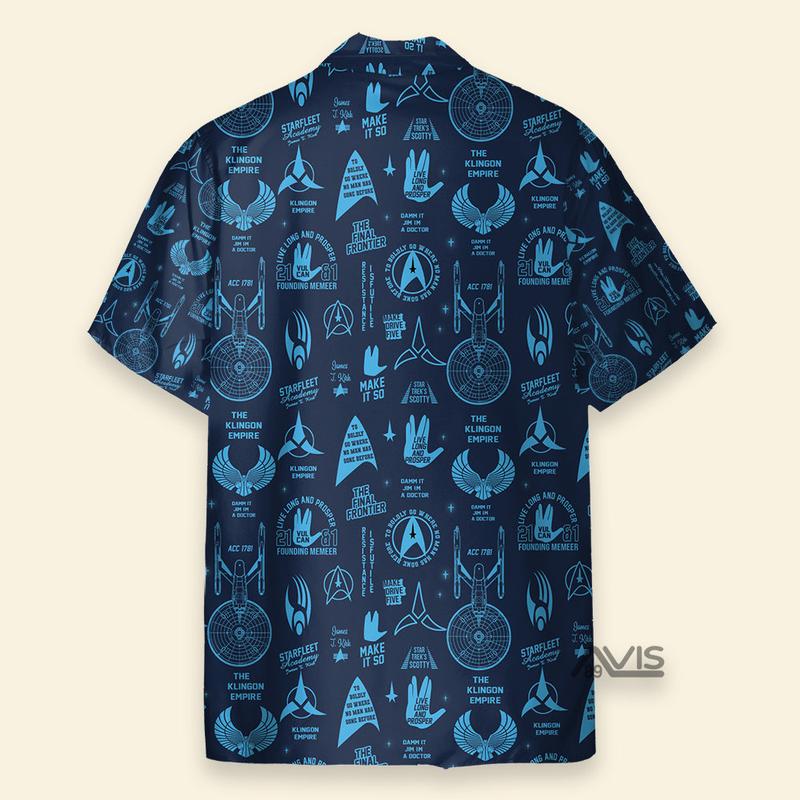 TrekkieStar Trek Pattern Hawaiian Shirt