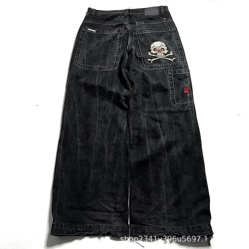 Vintage Pants, Men's Y2K hip-hopHHaraAWjuku high-quality street casual loose pants, Trendy Fashion1.