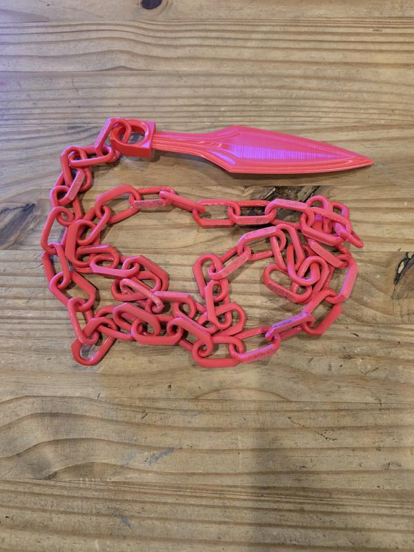 3d printed mortal kombat kunai with chain scorpion ninja tool cosplay Menswear Outfit Clothing Costumes Long Operator