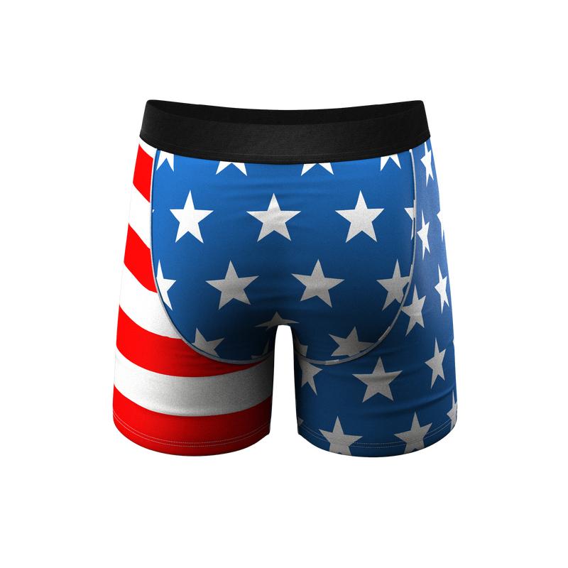 The Mascot | Shinesty American Flag Ball Hammock® Pouch Underwear With Fly