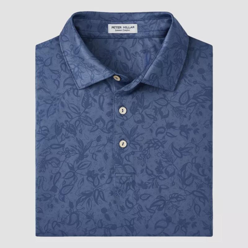 Peter Millar Carrow Botanical Performance Jersey Polo Shirt