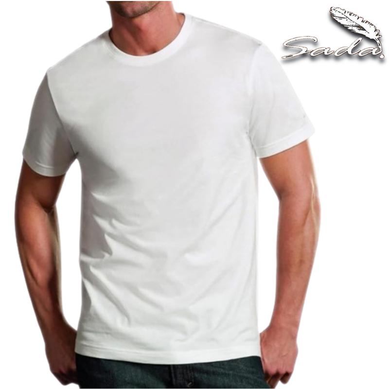 Sada Crew Neck T-Shirt (6pc) Shortsleeve 100% Cotton (SIZE DOWN FOR THE FITTED LOOK)