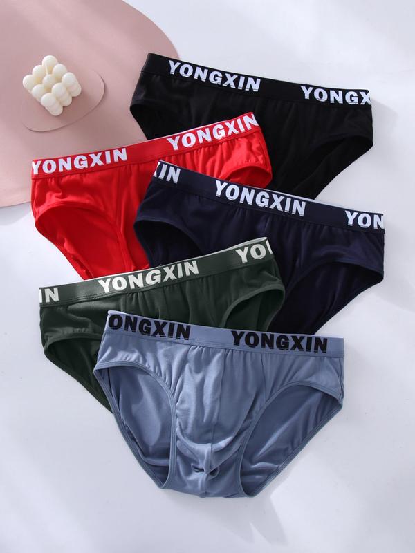 Men's Letter Tape Knicker, Casual Comfy Breathable  Underwear for Men for Daily Wear, Menswear Summer Panties, Men Underwear, Mens Clothing, Soft Underwear for All Seasons, Underwear for Men