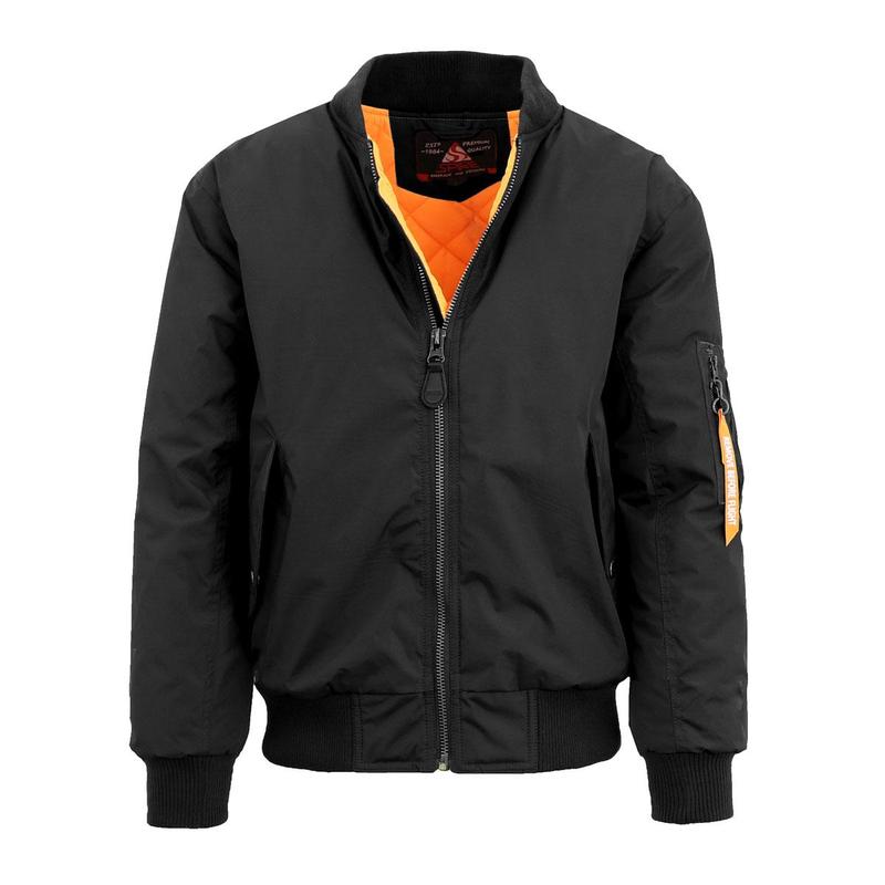 Men's Heavyweight MA-1 Flight Bomber Jacket (Sizes- S to 2XL)