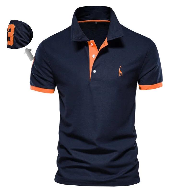 Embroidery 35% Cotton Polo Shirts for Men Casual Solid Color Slim Fit Mens Polos New Summer Fashion Brand Men Clothing