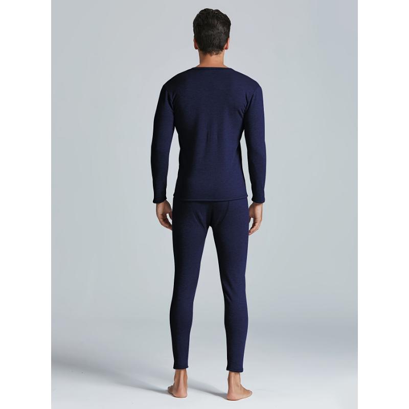 Men's Essential Thermal Compression Base Layer Set - Moisture-Wicking & Breathable Basic Long Sleeve Warm Shirt & Leggings - Perfect For Running And Fitness