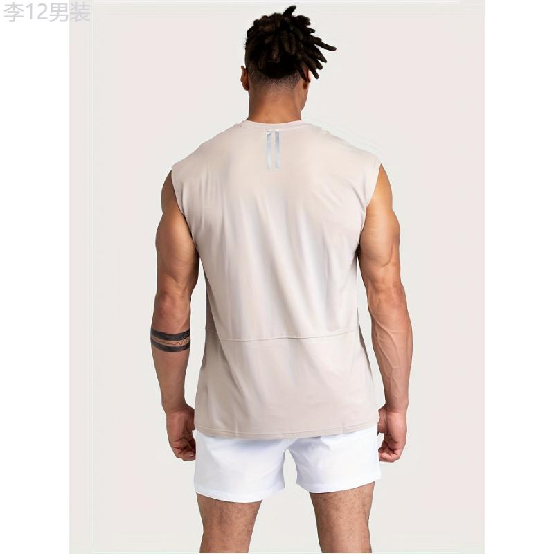 Men's Tank Top, Casual Comfy Vest For Summer, Men's Sleeveless Shirts Clothing Top Gym Training Workout Fabric Menswear