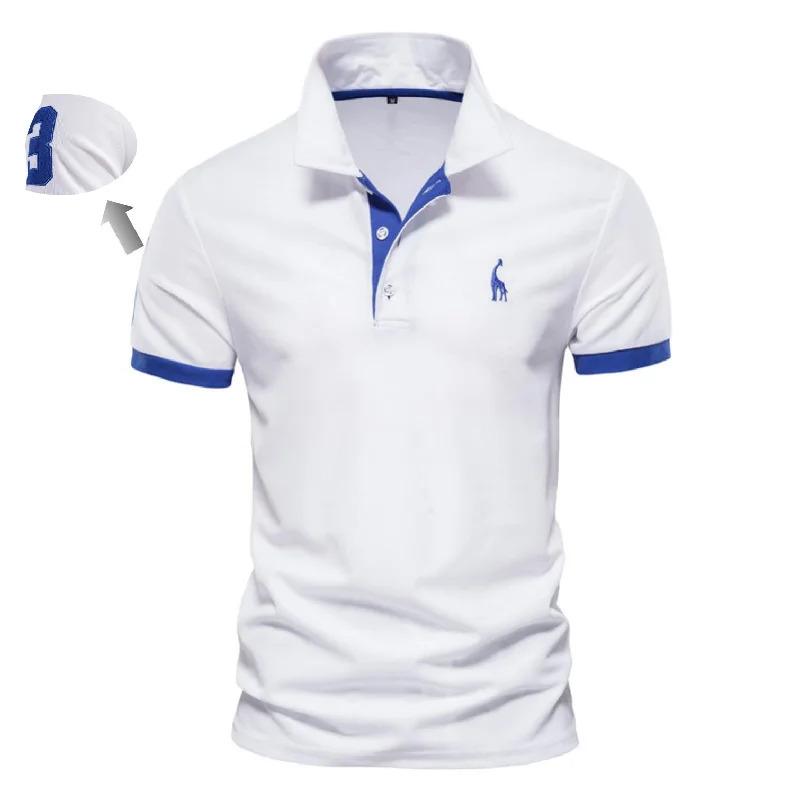 Embroidery 35% Cotton Polo Shirts for Men Casual Solid Color Slim Fit Mens Polos New Summer Fashion Brand Men Clothing