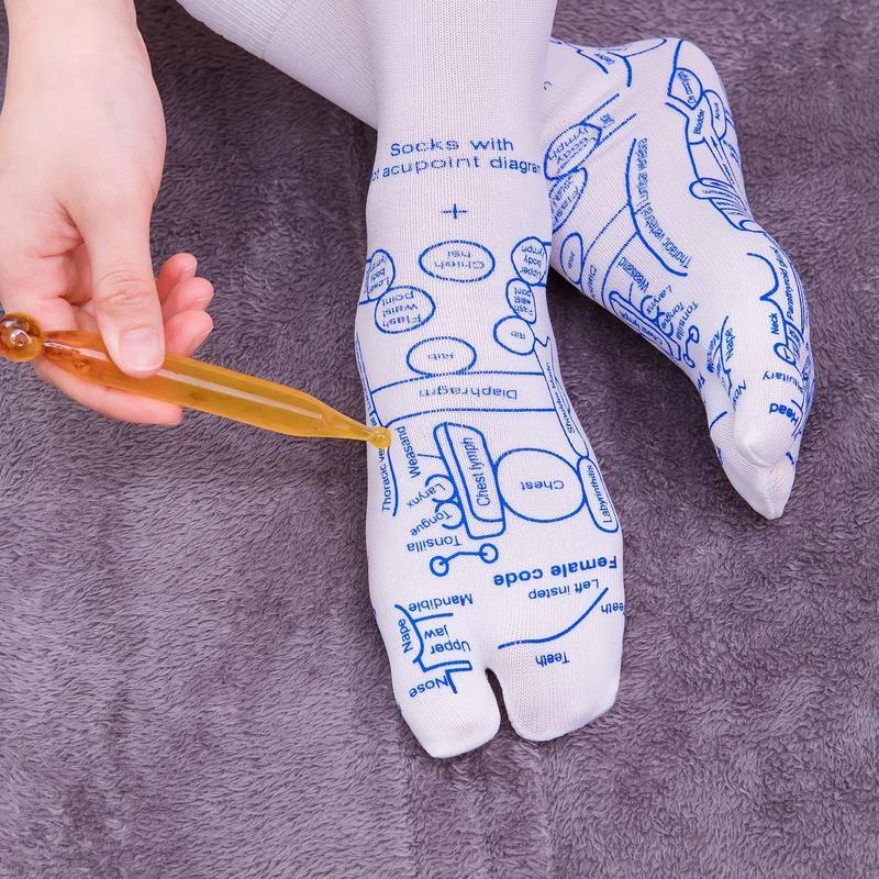 Reflexology Socks Set, with Trigger Point Massage Tool,Acupoint Socks Set, Acupressure Reflexology Foot Massage Socks,Foot Pain Relief Remedy for Foot Massage