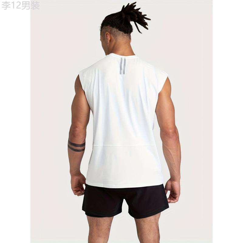 Men's Tank Top, Casual Comfy Vest For Summer, Men's Sleeveless Shirts Clothing Top Gym Training Workout Fabric Menswear