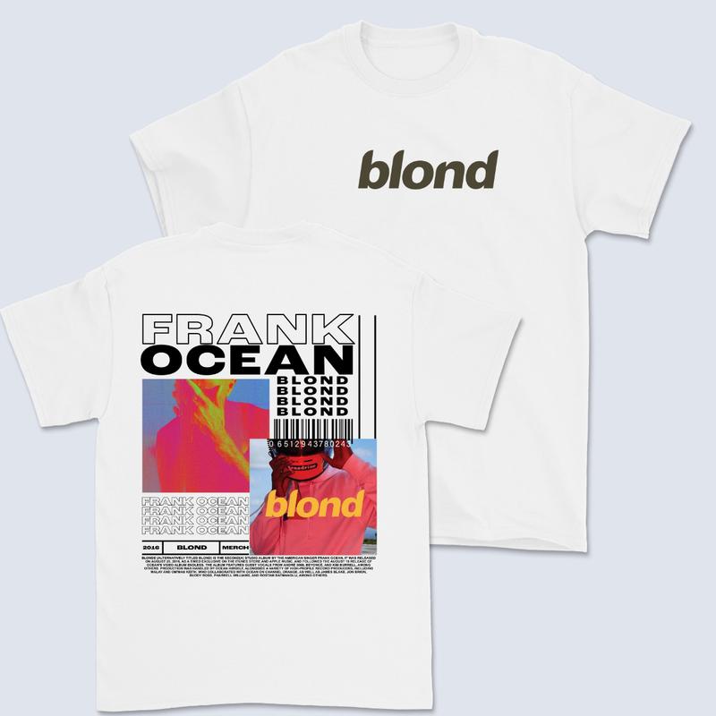 Frank Ocean BLOND Short Sleeve Shirt, Blond Album, Frank Ocean Blond Album Cover Tee, Gif for him, Vintage Style Tee, Blonded, gift, Unisex Shirt Gift for her