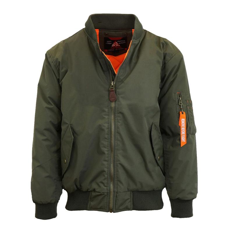 Men's Heavyweight MA-1 Flight Bomber Jacket (Sizes- S to 2XL)