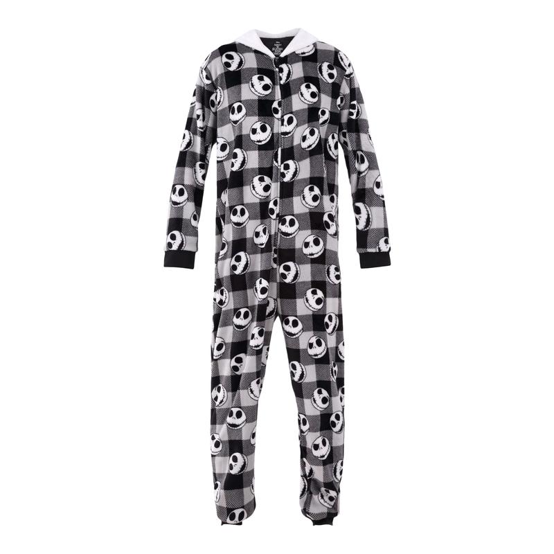 Nightmare Before Christmas Jack Skellington Pajamas Union Suit, Sizes S-XL, Christmas Jumpsuit