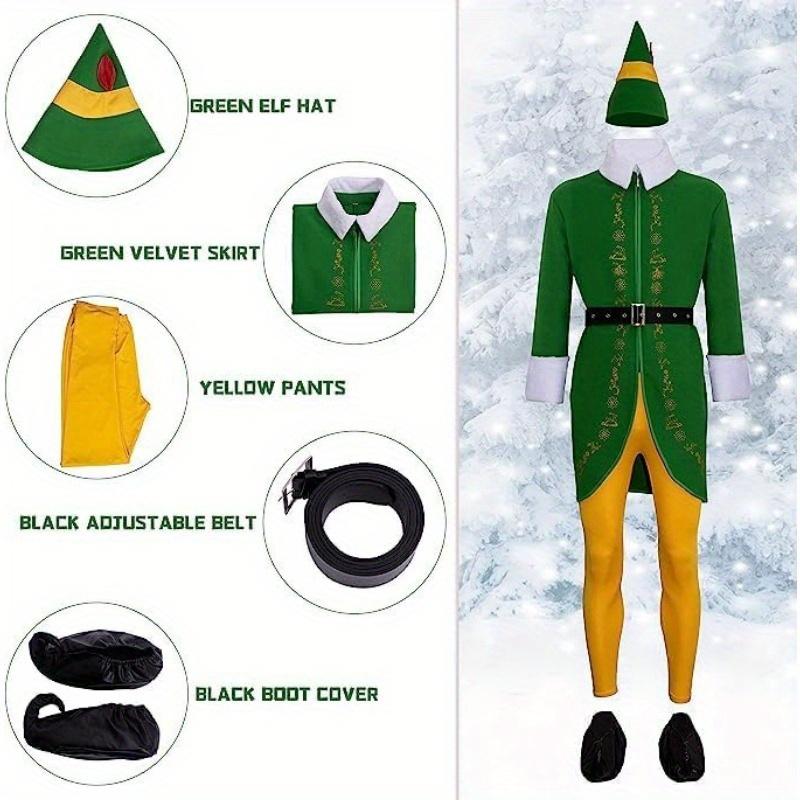 lorax costumeElf Costume Men Halloween Christmas Cosplay Full Set Costumes