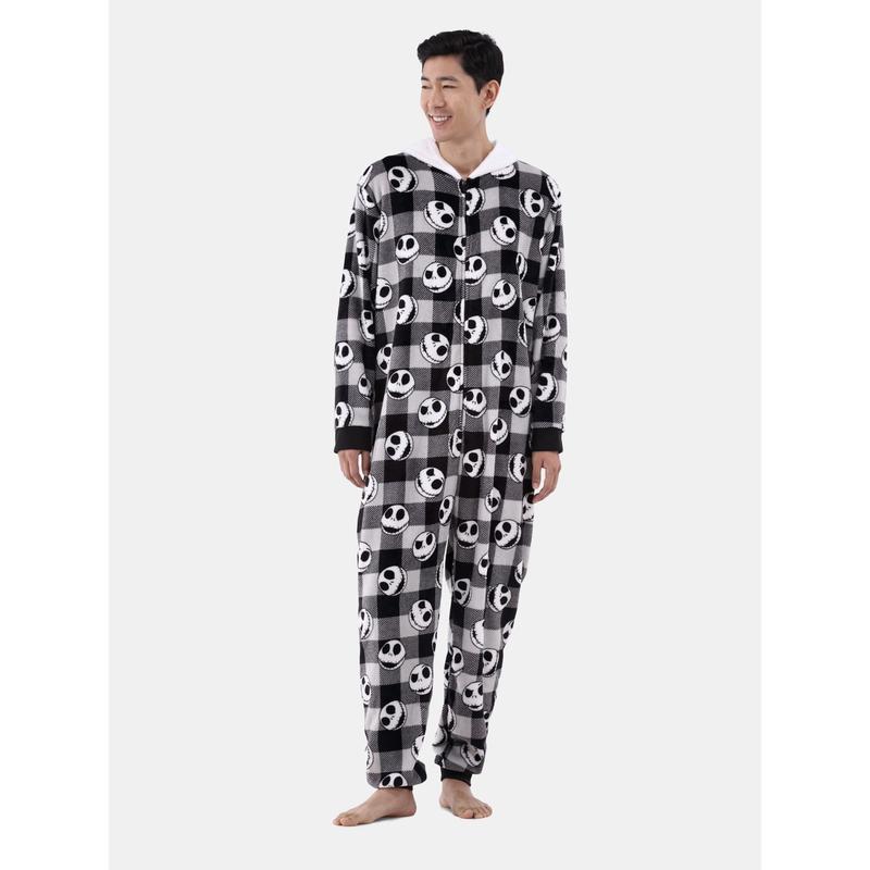 Nightmare Before Christmas Jack Skellington Pajamas Union Suit, Sizes S-XL, Christmas Jumpsuit